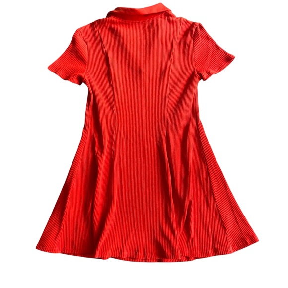 H&M Divided Bold Red Ribbed Dress - Picture 2 of 7